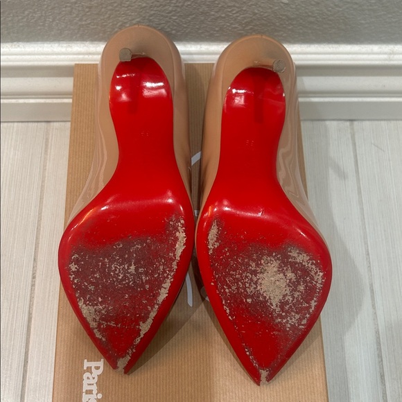 Christian Louboutin Patent Leather Heels - Nude - Picture 3 of 9